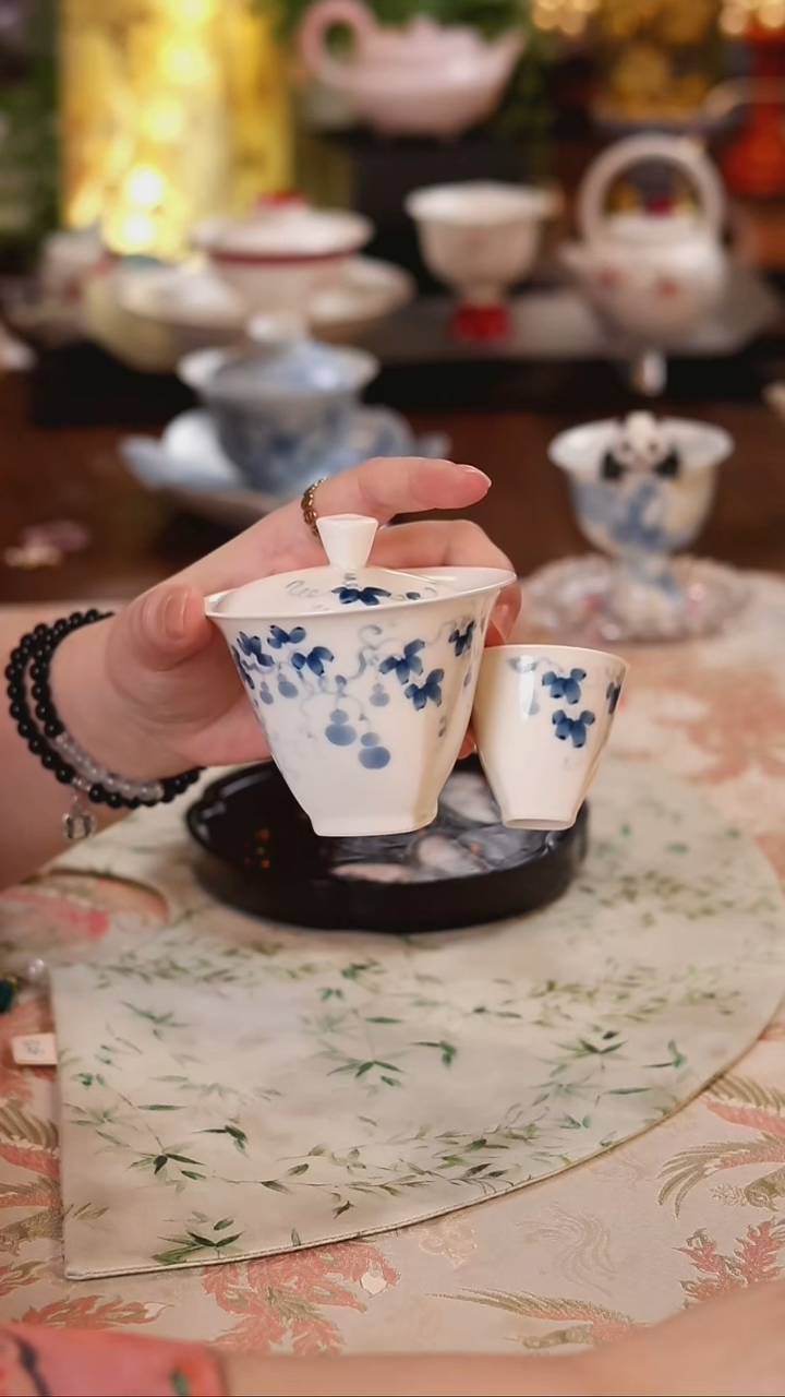 葫芦盖碗+杯 哈哈