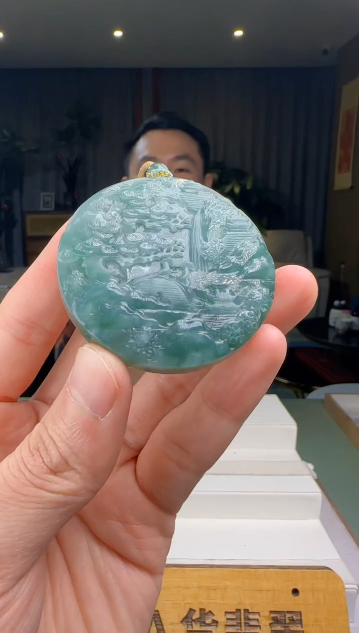 【闪购商品】翡翠吊坠(不含链)未镶嵌DY@@960Q3J15159