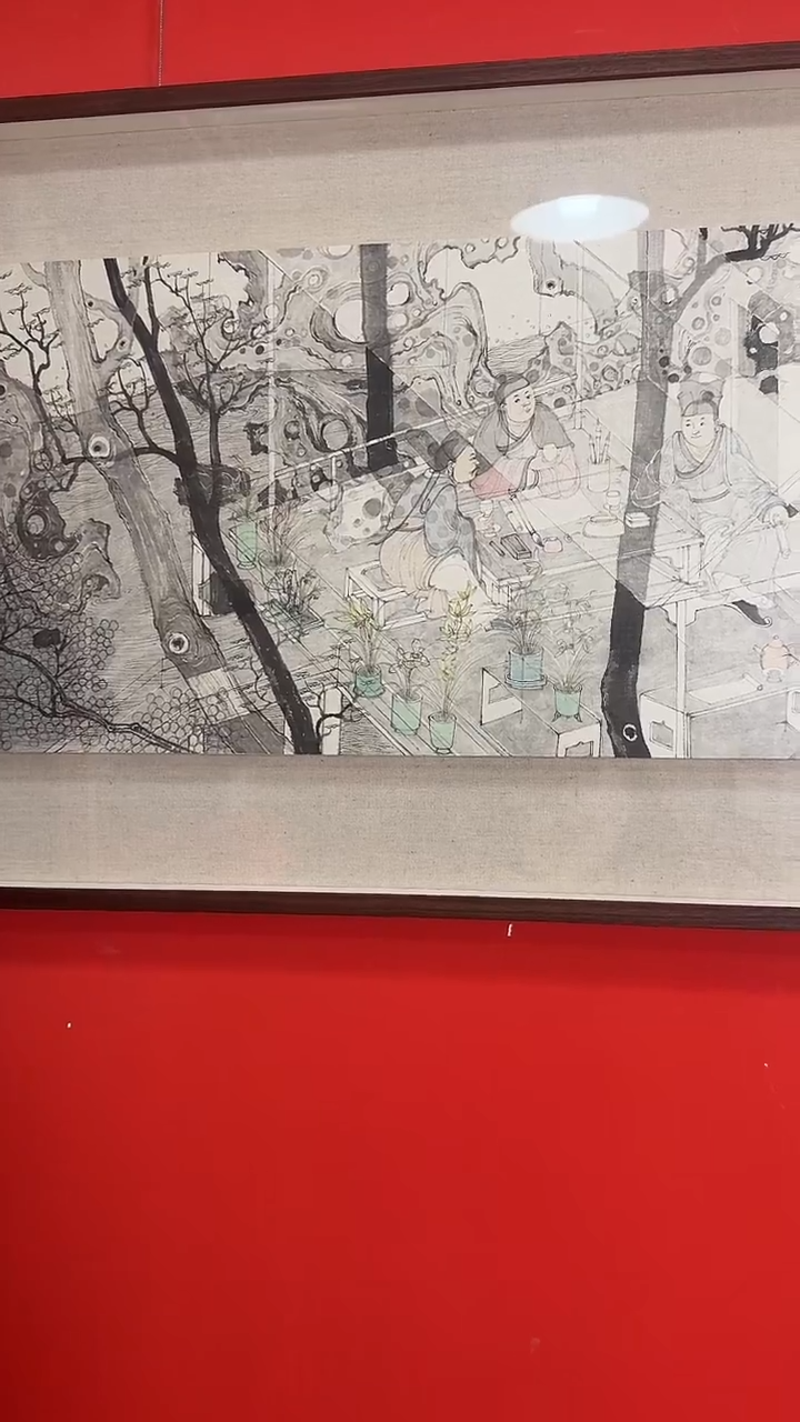 书法简***宝WX朱老师 三地联展