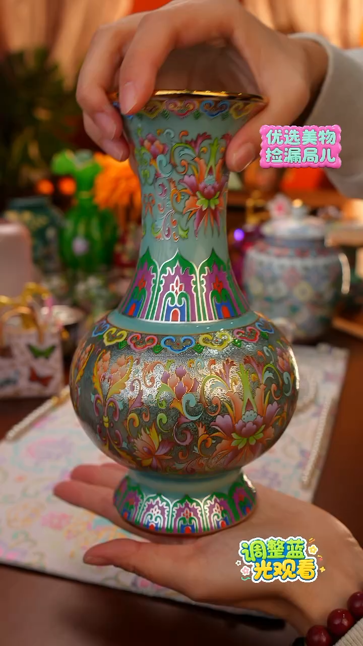 Miss甜甄选家居好物推荐--珐琅彩花瓶