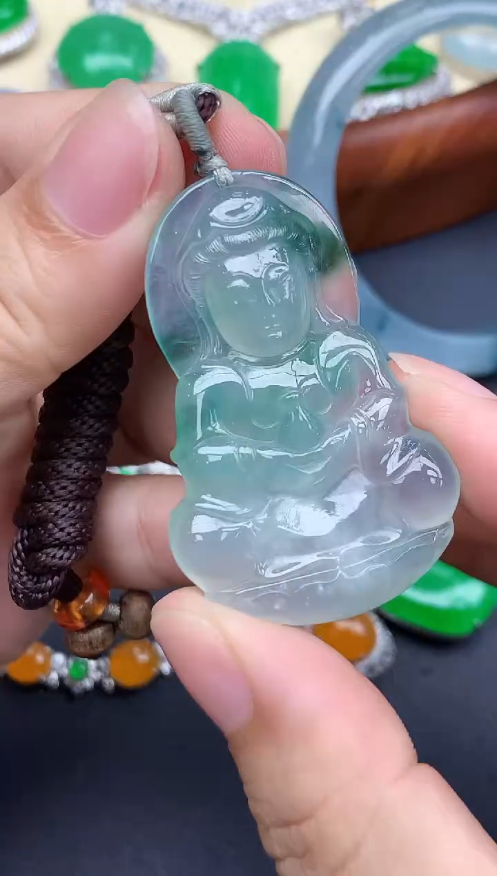 颈饰未镶嵌翡翠407-中国好珍宝