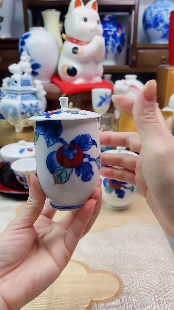 【闪购商品】盘日产柿子盖杯一一