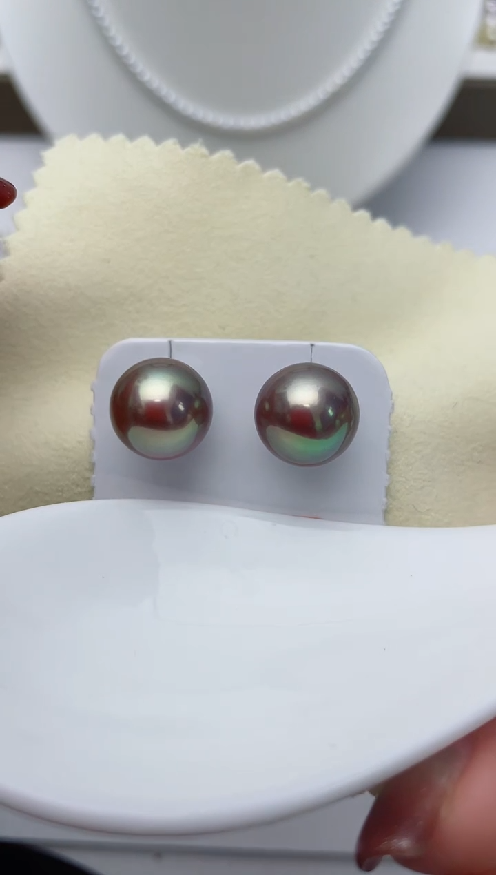 【闪购商品】淡水珍珠耳饰18K金镶嵌W27