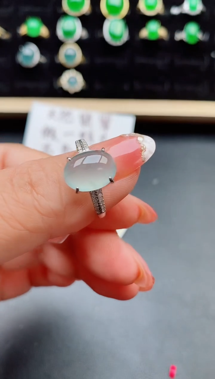 【闪购商品】翡翠戒指银S925镶嵌212112
