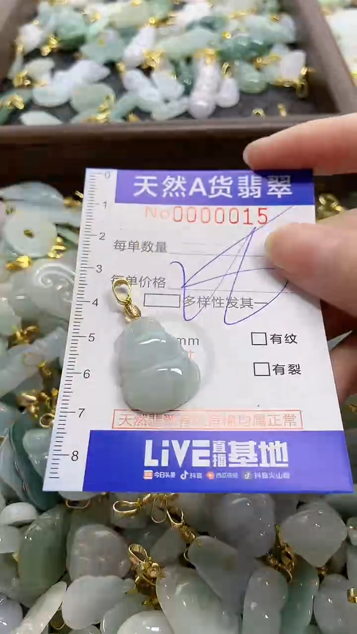 颈饰未镶嵌翡翠天然A货翡翠