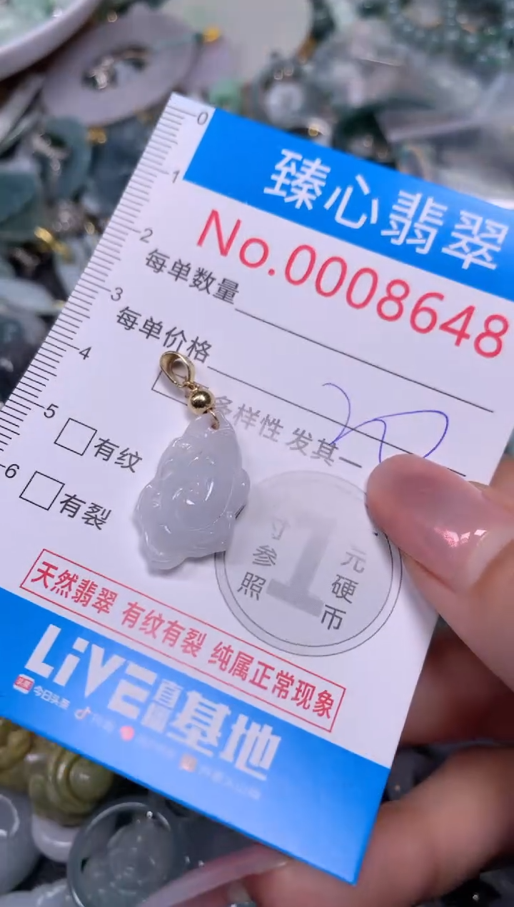 【闪购商品】翡翠颈饰未镶嵌含绳0008648