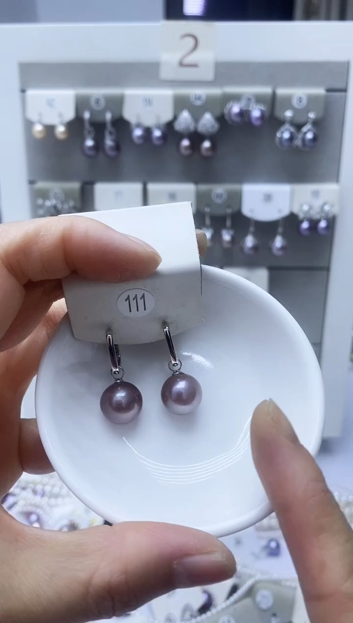 【闪购商品】淡水珍珠耳饰银S925镶嵌111