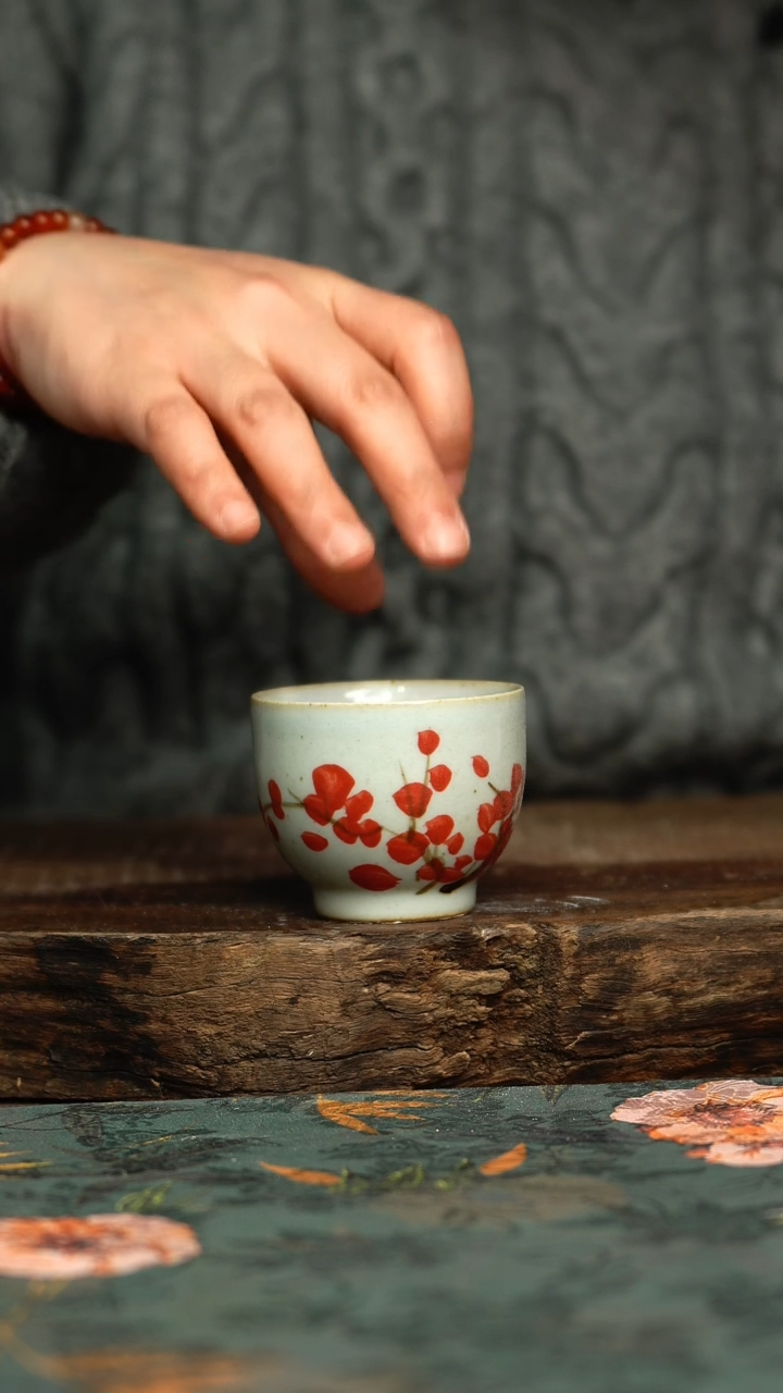 【闪购商品】杯釉下彩手工手绘同款陶器