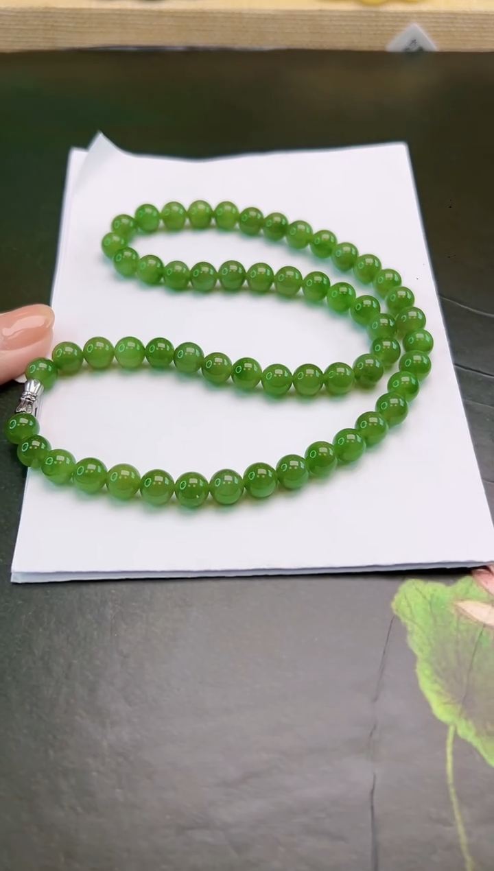 颈饰未镶嵌和田玉项链