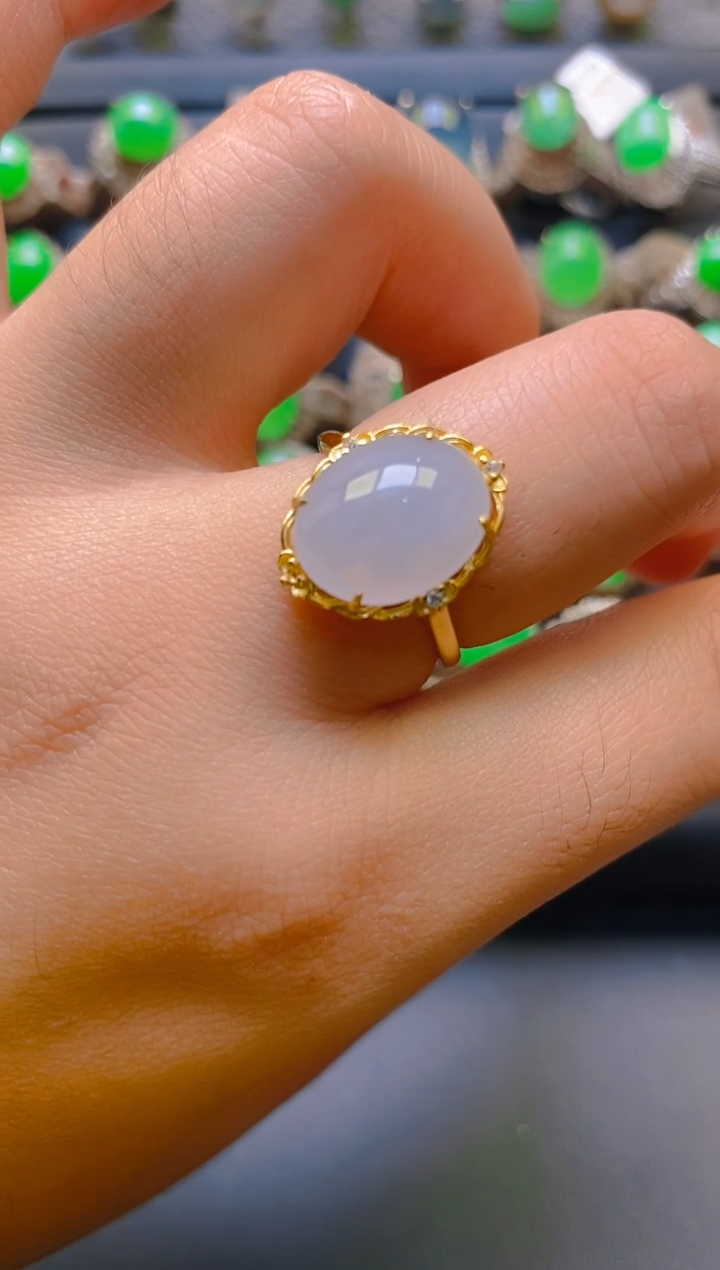 【闪购商品】翡翠耳饰银S925镶嵌天然A货翡翠1