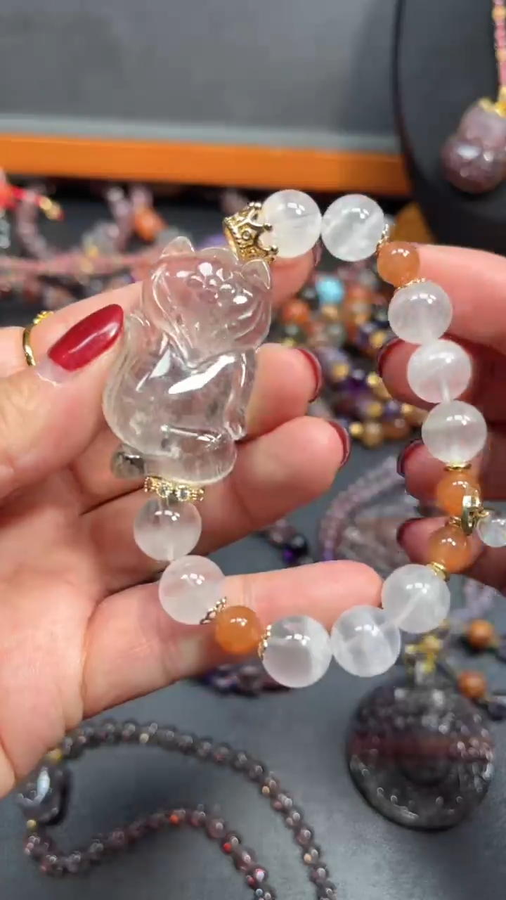 【闪购商品】水晶颈饰未镶嵌【百晶灵儿】天然水晶定制款