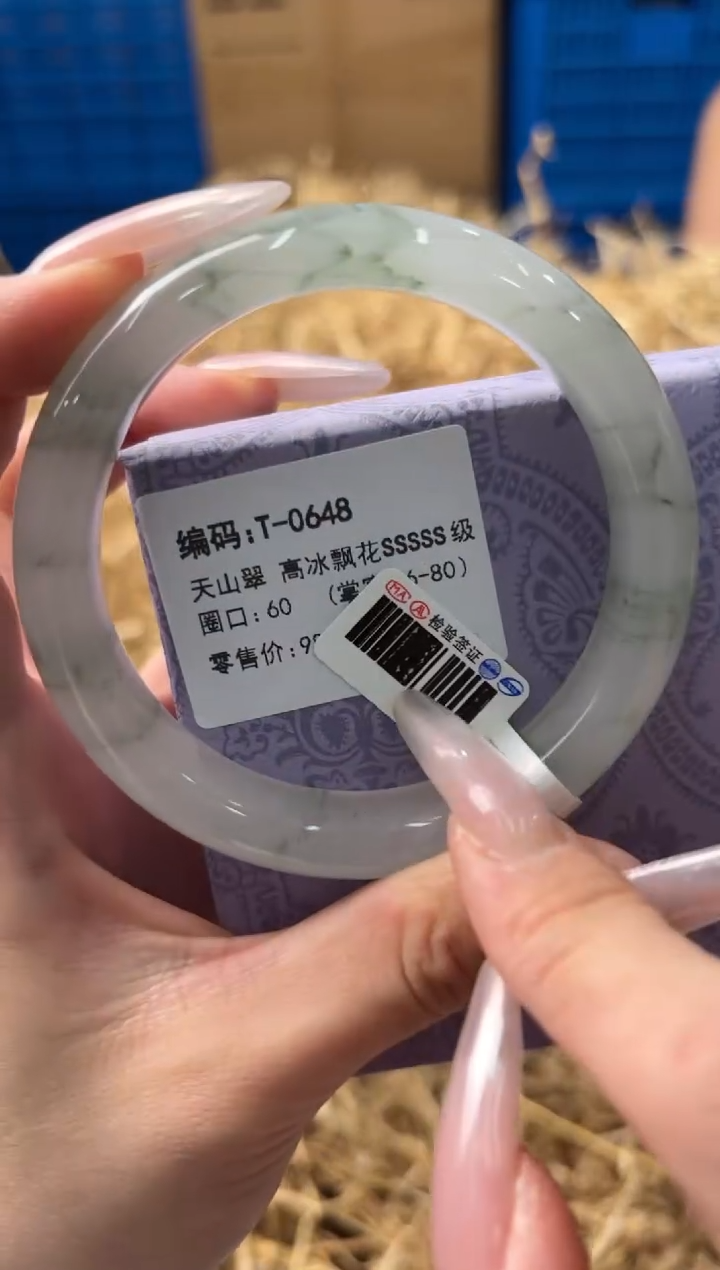 未镶嵌手镯石英质玉T-0648