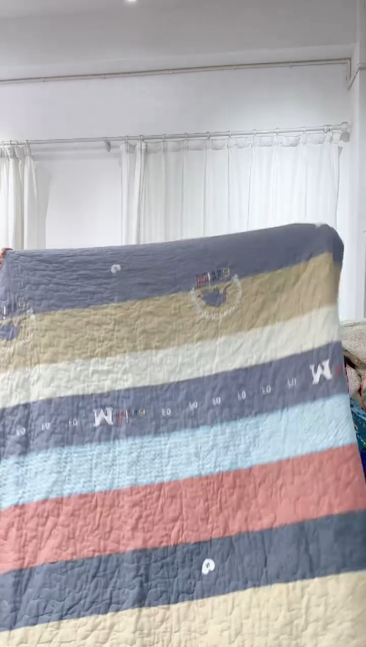 棉150*200纯棉床盖82号微瑕