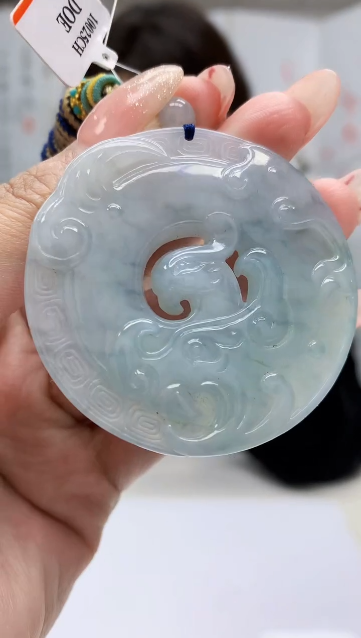 【闪购商品】定制翡翠未镶嵌4829MM-毛货挂件80