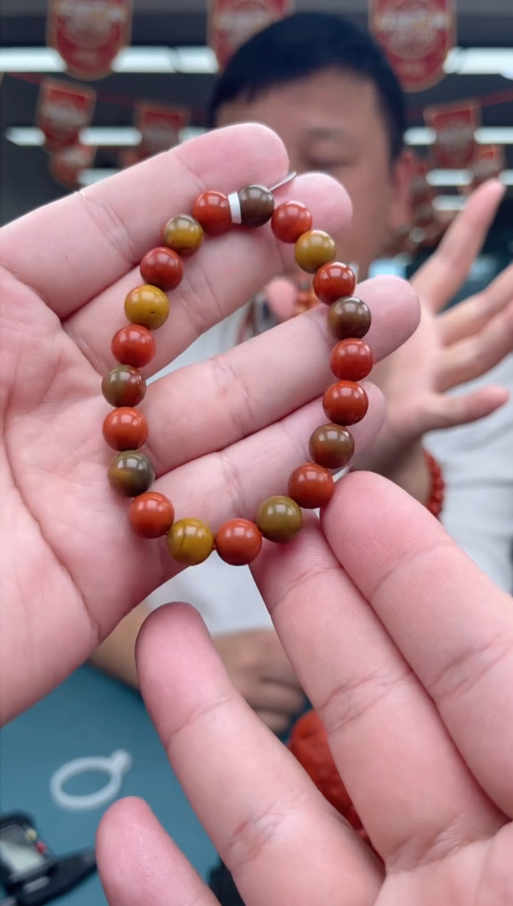 【闪购商品】南红玛瑙A08未镶嵌9mm包浆单圈-多样性发一件