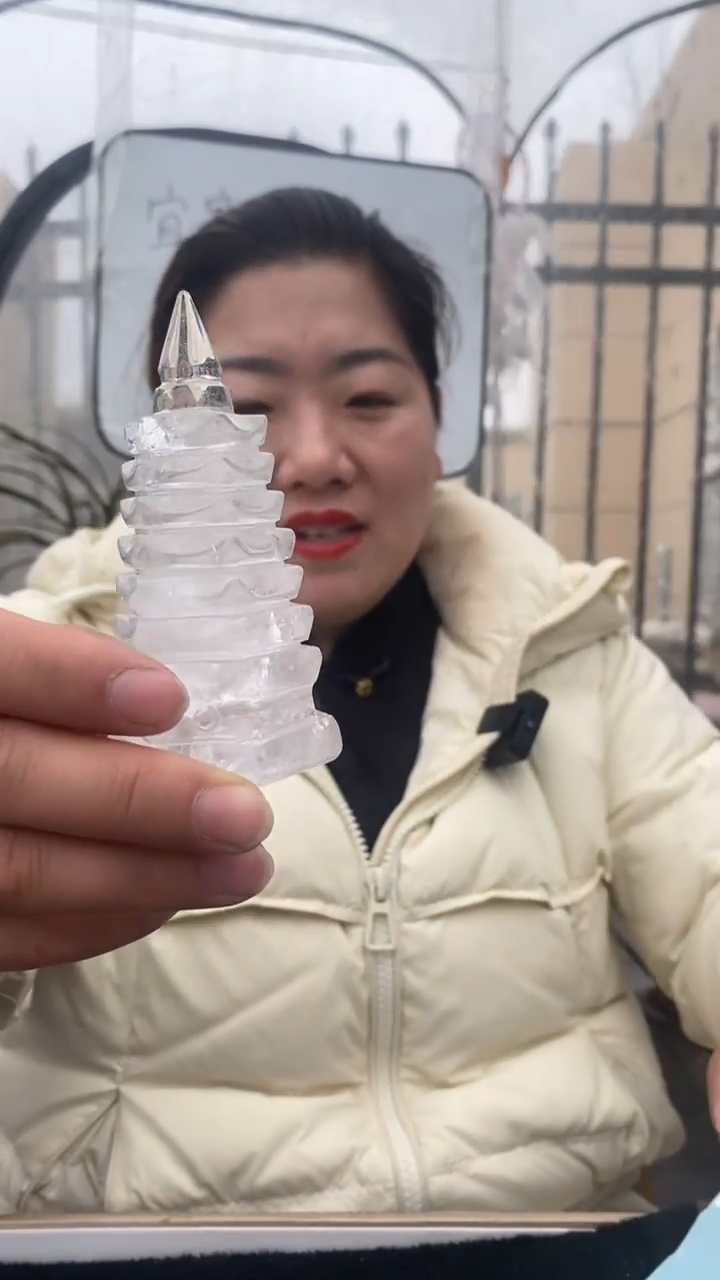 【闪购商品】水晶文昌塔未镶嵌白水晶文昌塔D193