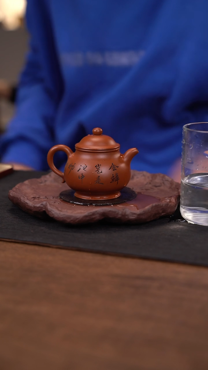 【闪购商品】紫砂茶杯金龙鱼朱泥潘壶