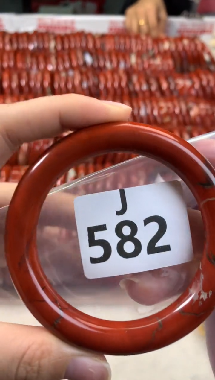 【闪购商品】碧石红碧石手镯J未镶嵌582-58