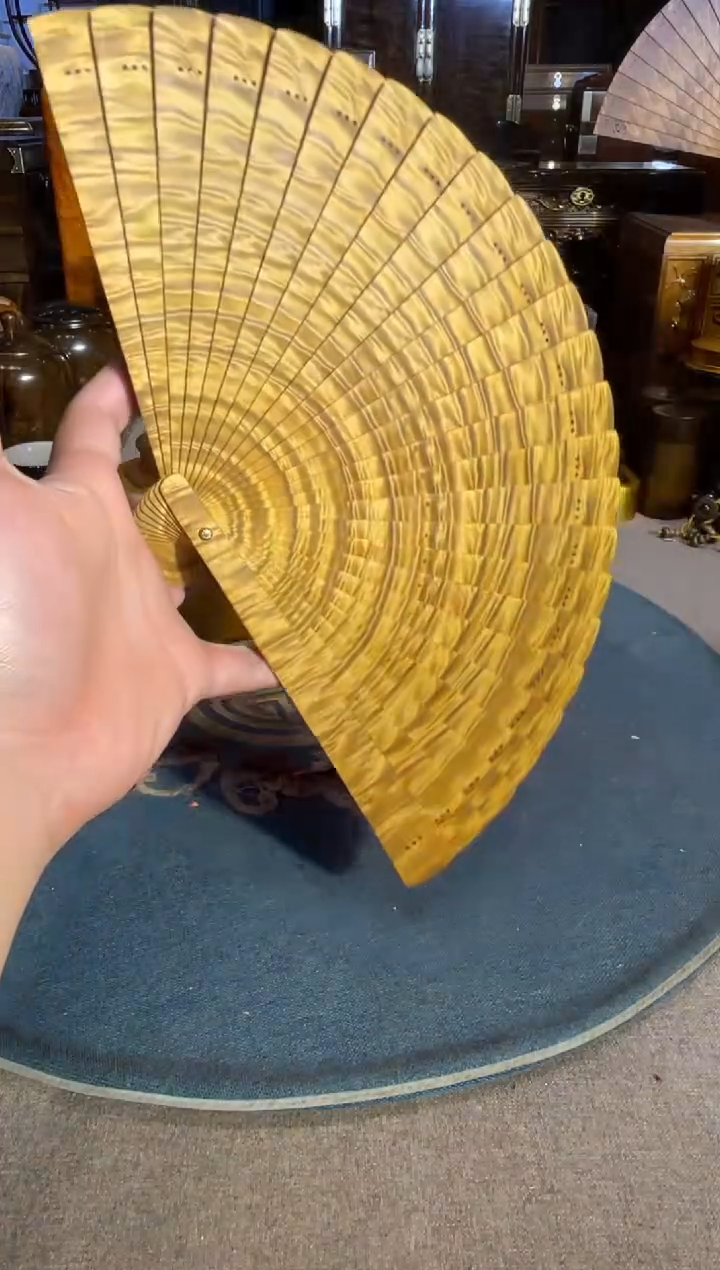 乌木类成套家具金丝楠 扇子 15