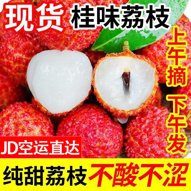 【JD空运】广东桂味荔枝大果新鲜当季水果纯甜口感茂名高州荔枝