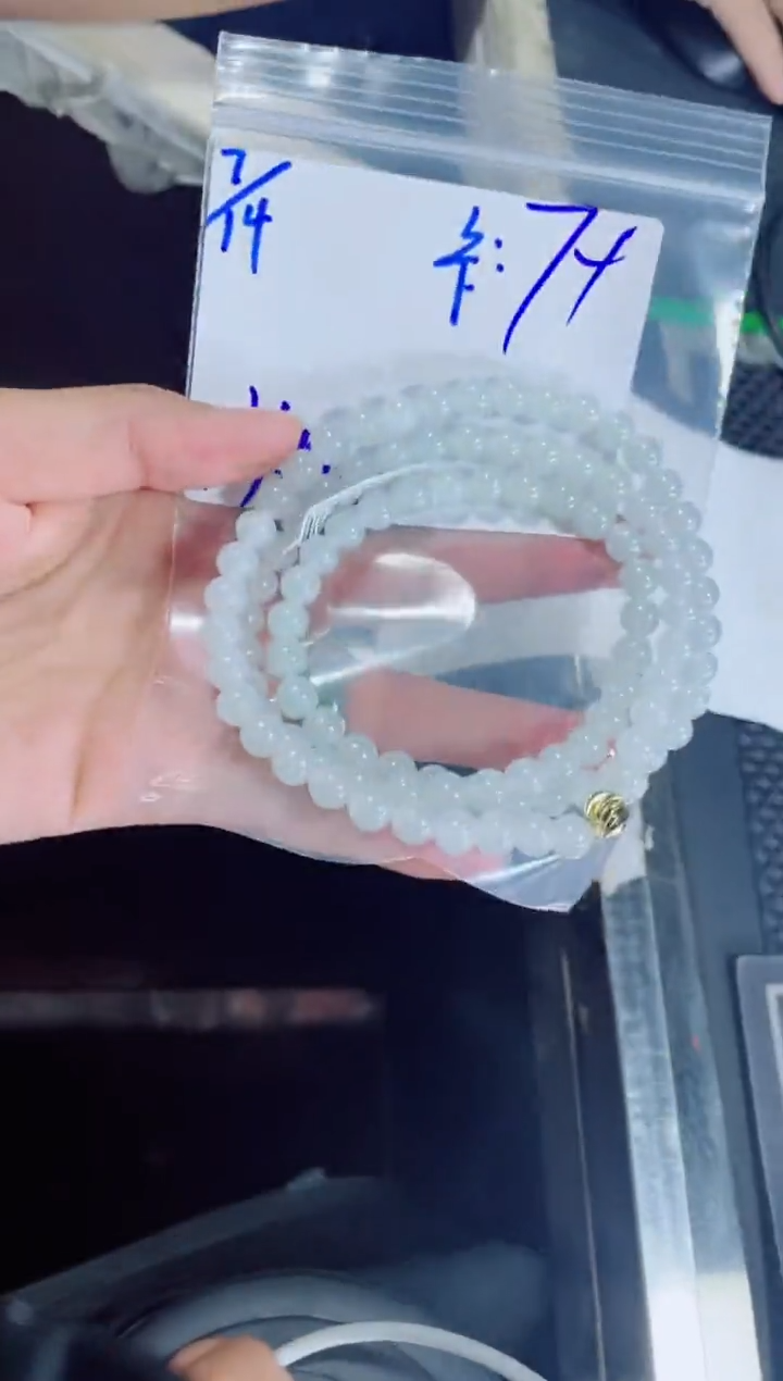 定制翡翠未镶嵌用****6珠串多样性发货
