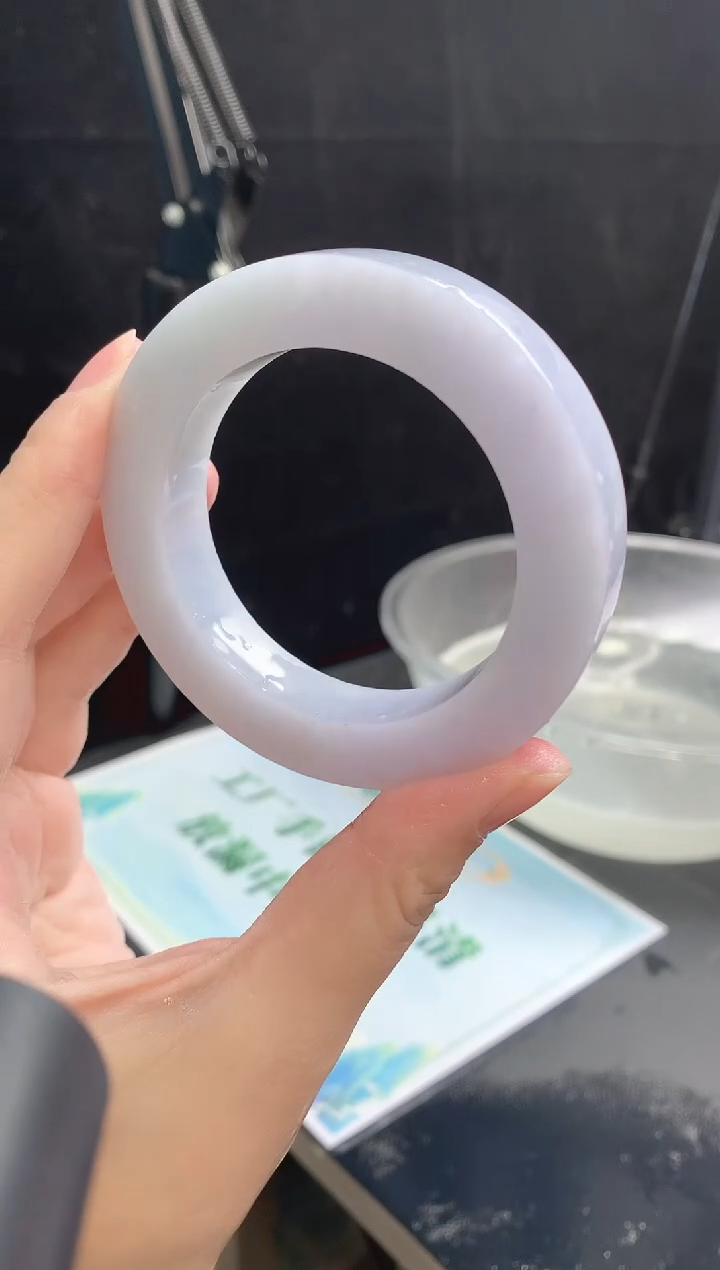 【闪购商品】定制翡翠手镯未镶嵌56 55-63正55-56圆