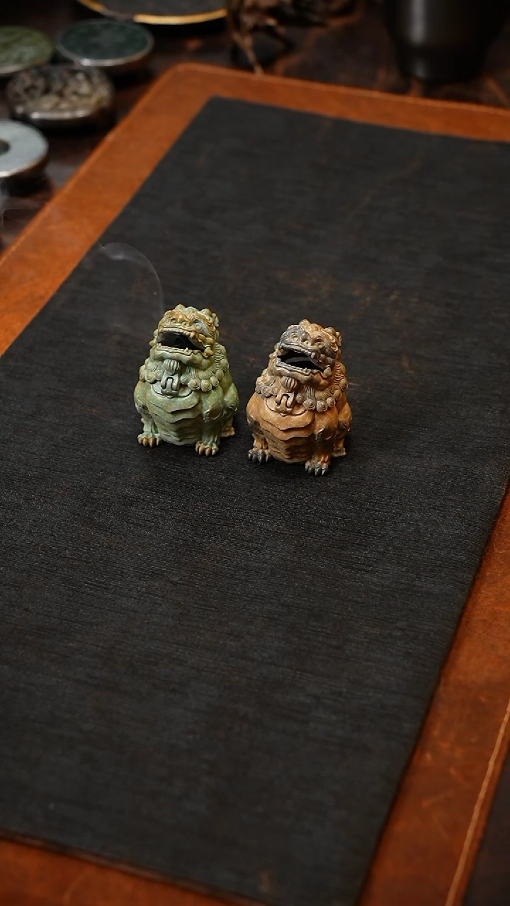 【闪购商品】手作铜制狻猊小香炉...y..