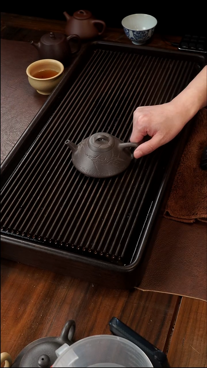 茶壶紫砂如**乐半手工 合瓢 现货 刻绘