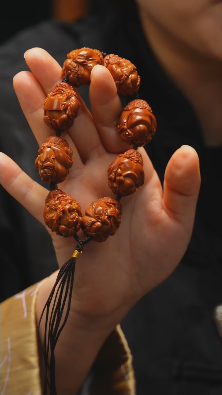 【闪购商品】橄榄核手串/手链达摩八式