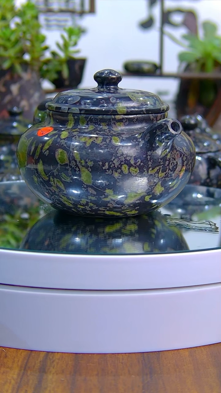 【闪购商品】奢上奢梅花玉茶具