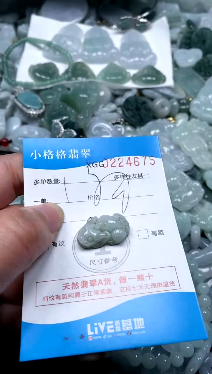 【闪购商品】翡翠颈饰未镶嵌闪购商品0224675