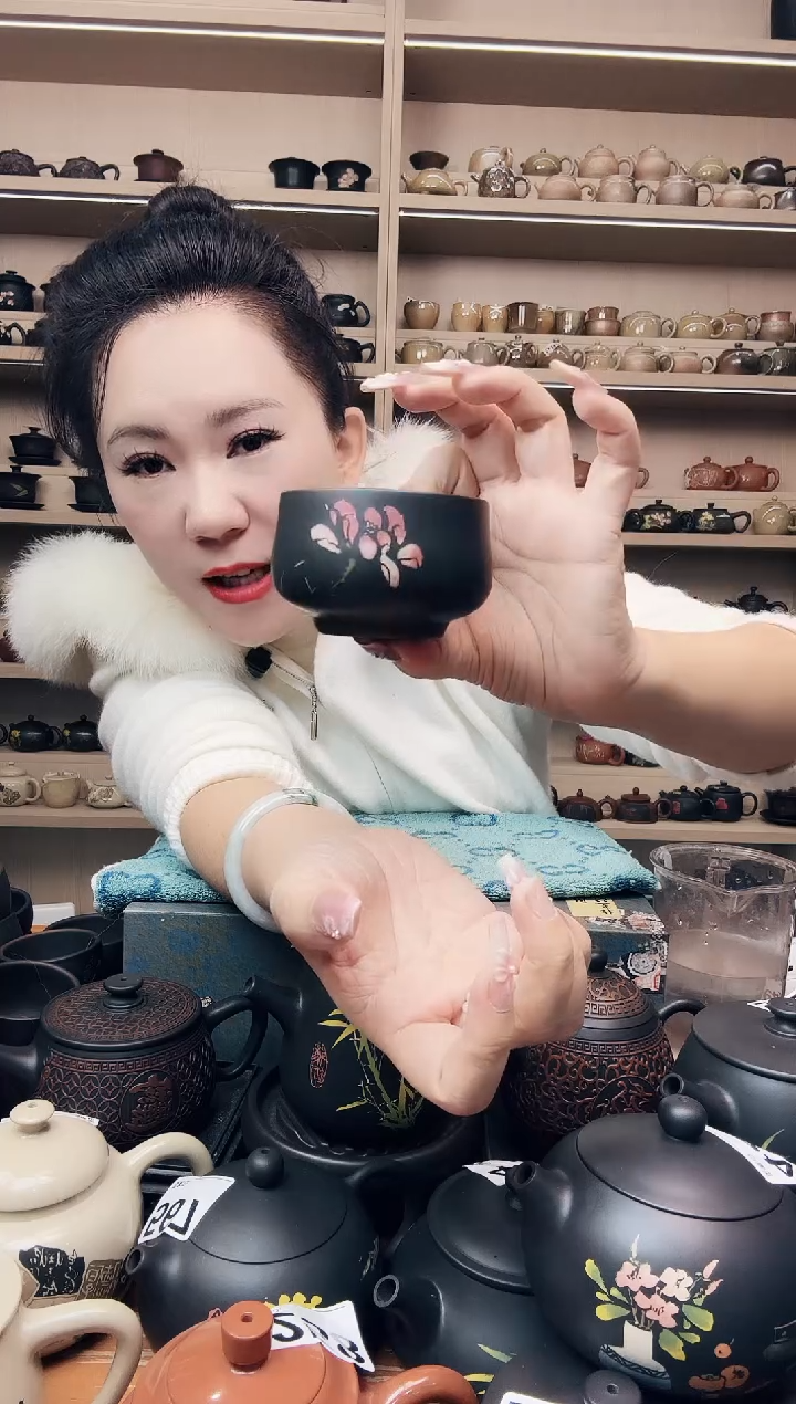 壶 彩填主人杯  734  