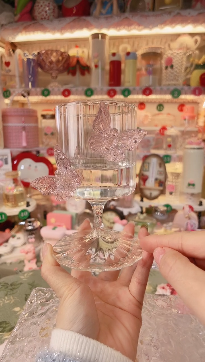 【闪购商品】摆件蝶恋花红酒杯品质好，发货快，放心拍