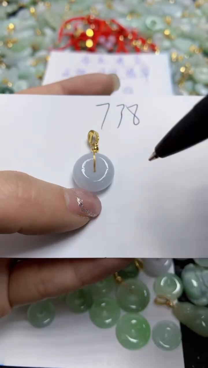 【闪购商品】翡翠颈饰合金天然翡翠A货