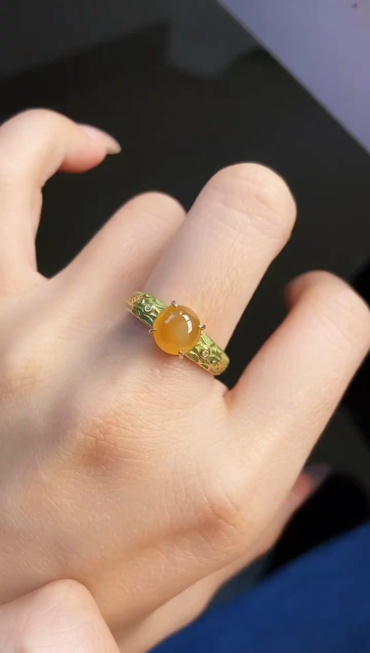 银S925镶嵌戒指翡翠12