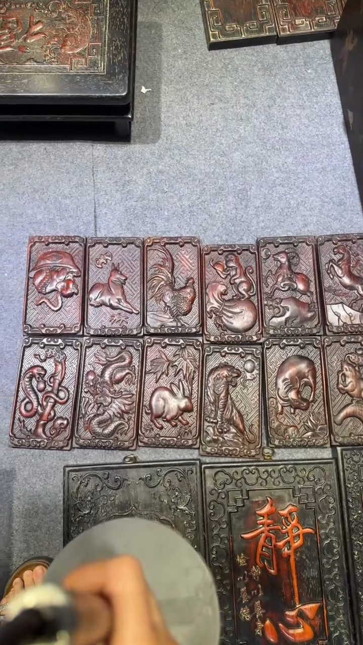 檀香紫檀（小叶紫檀）江*.紫檀拆件雕刻板以直播间实物为准