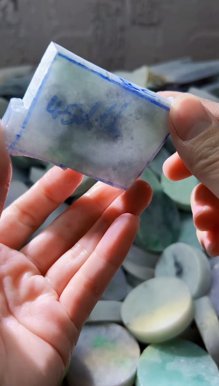 裸石翡翠天然翡翠A货石 南 028