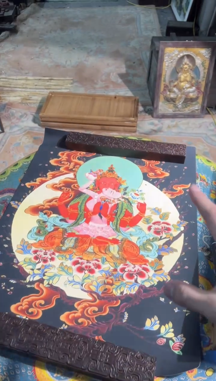 卷轴画卷轴画艺艺的唐卡tk16006