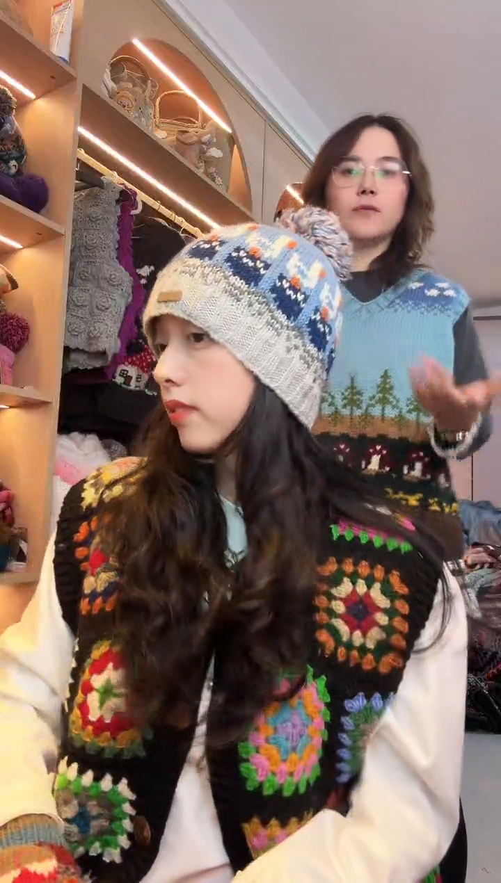 羊毛美利奴像素天鹅像素帽