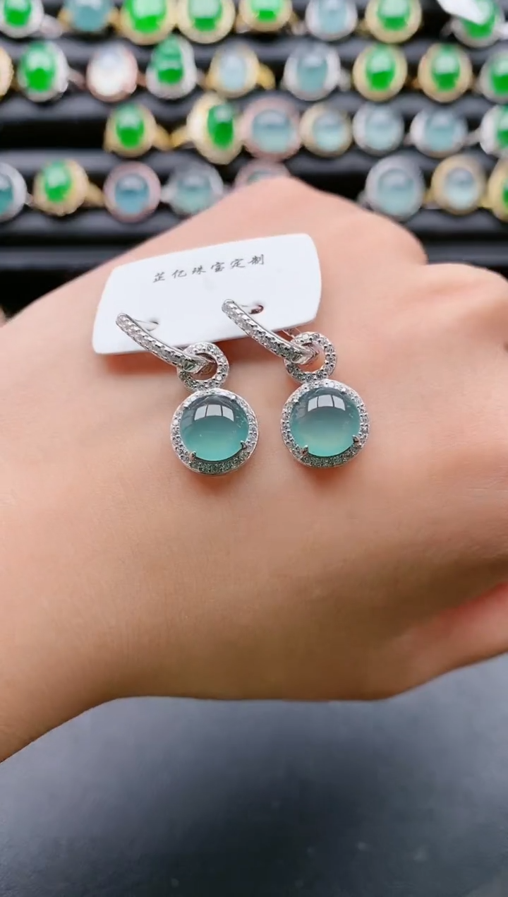 【闪购商品】翡翠戒指银S925镶嵌111111111