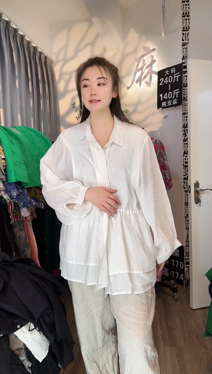 亚麻汉麻苎麻大码女装。