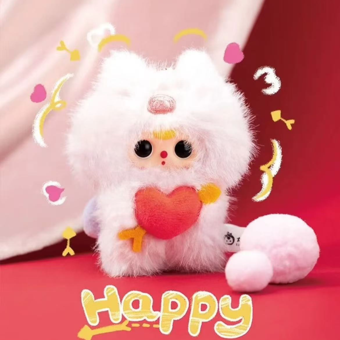 可爱潮流萌粒系列一个，LUCKY剩余数，勿拍