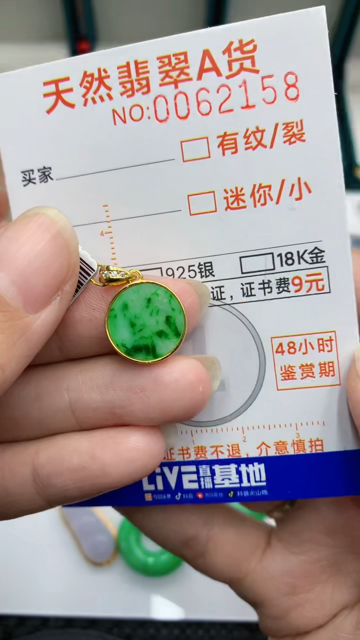 【闪购商品】翡翠颈饰银S925镶嵌            8