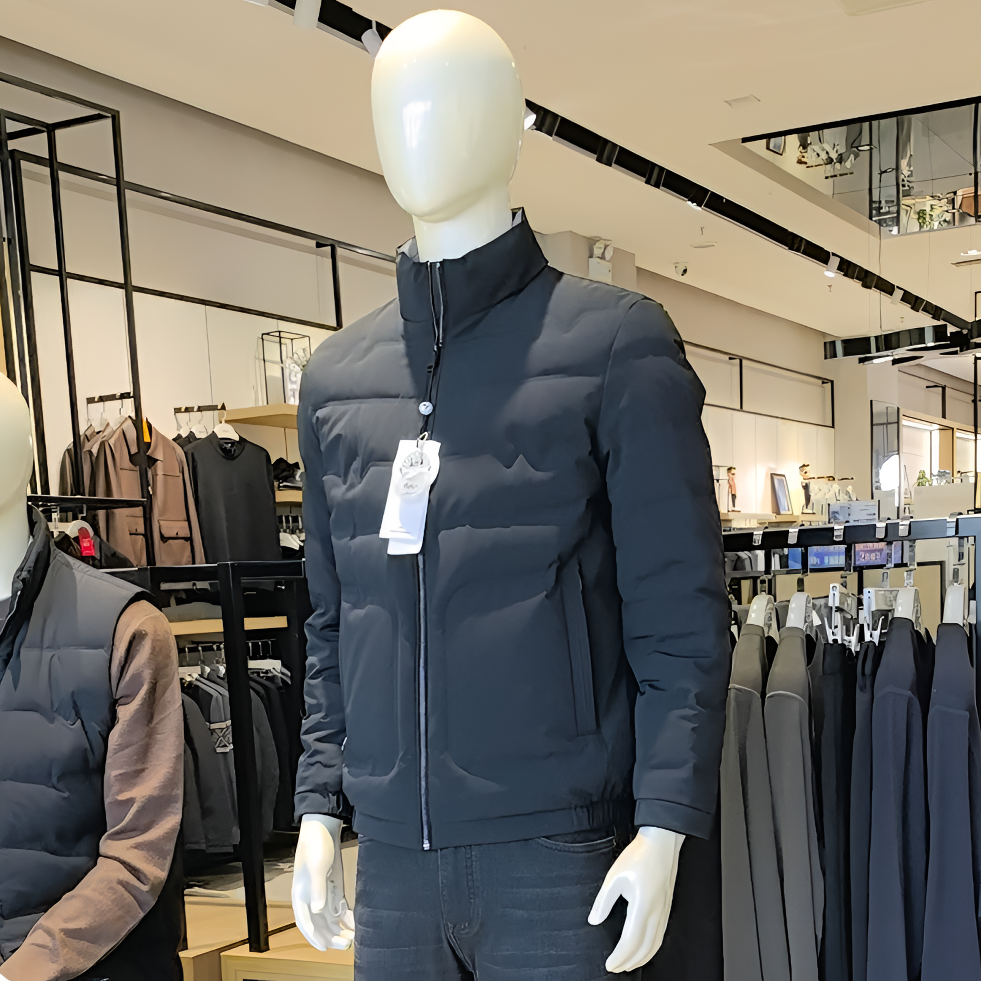 【中华立领90绒夹克】柒牌2025冬轻盈保暖立领防风防泼水轻薄羽绒服