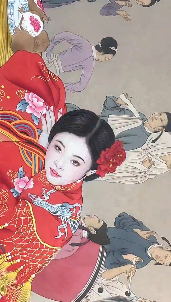 【闪购商品】绘画高喜占-7.5平尺-绢本人物