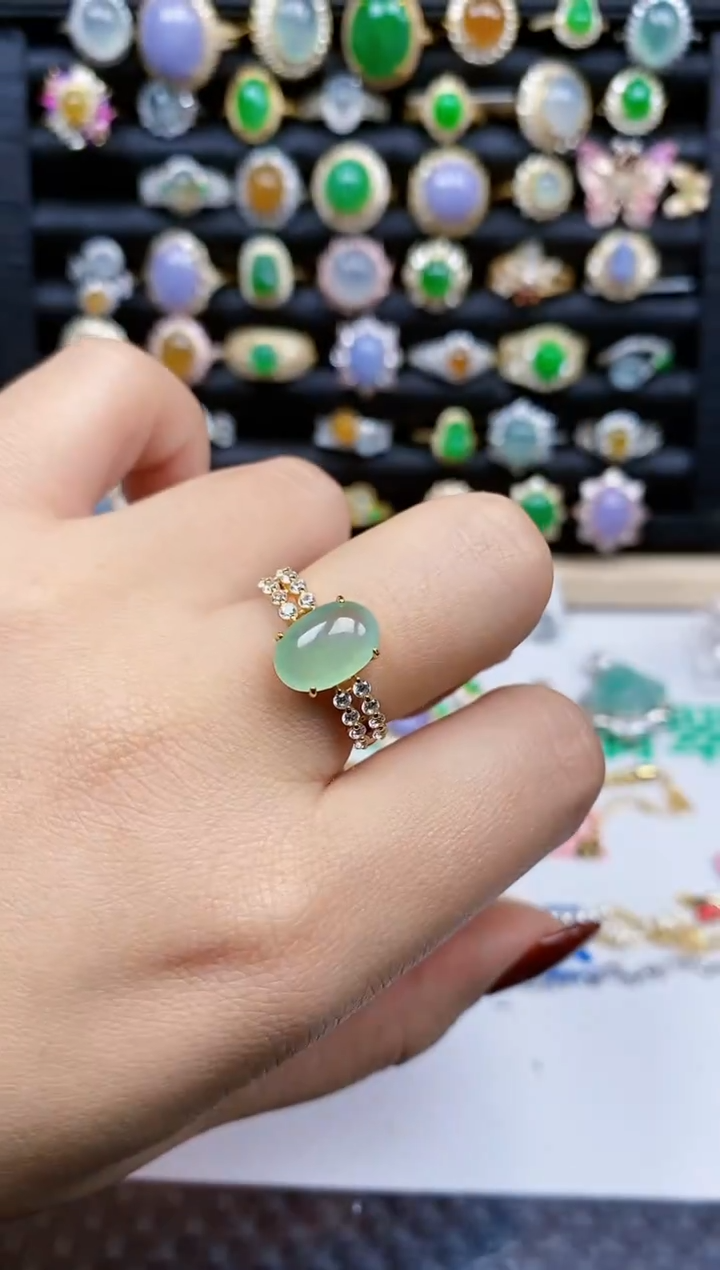 银S925镶嵌戒指翡翠31