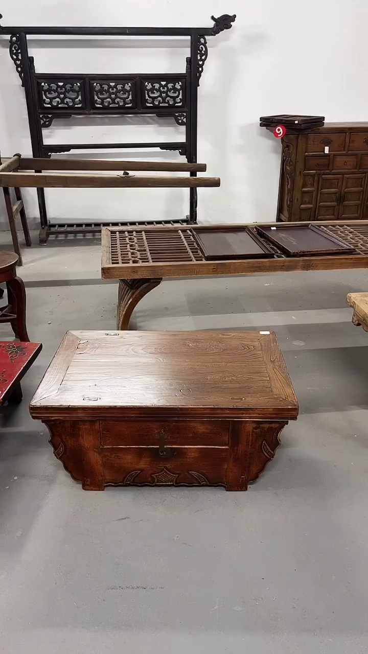 木（非红木类）用****1实木材质炕桌老物件