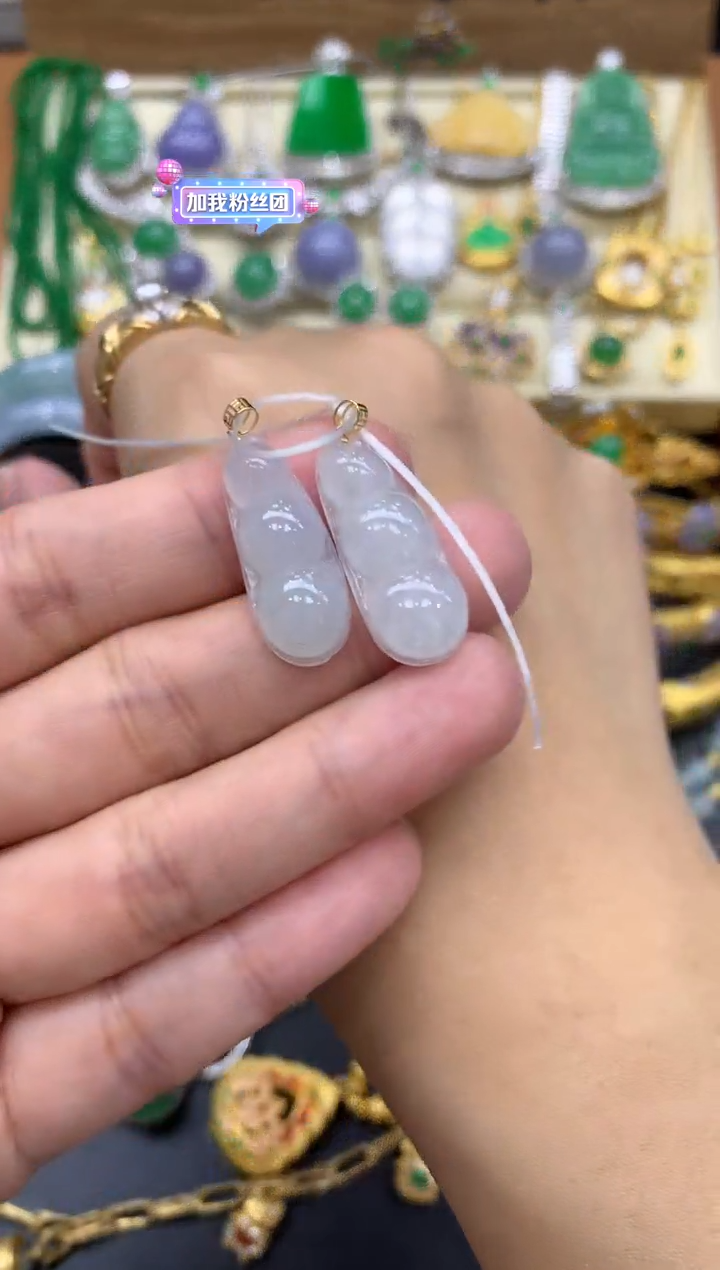 翡翠18K金镶嵌颈饰16-中国好珍宝