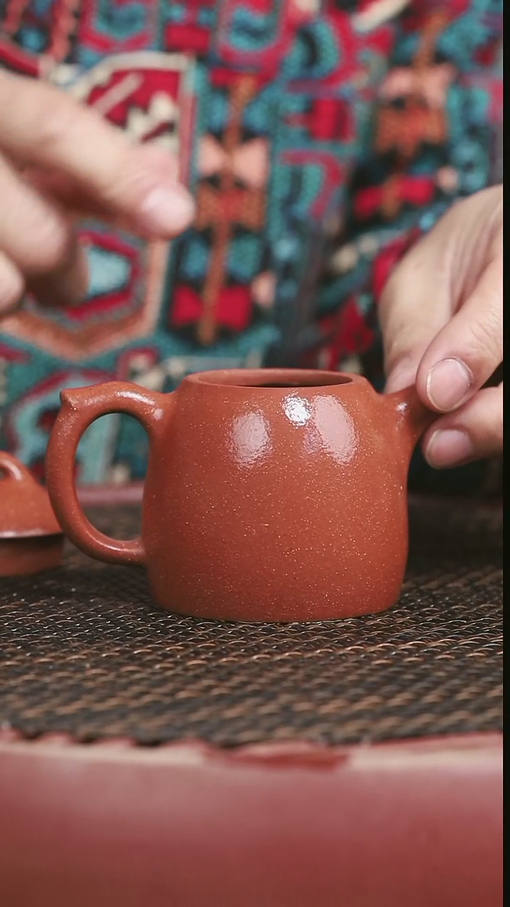 茶壶紫砂8号红降坡秦权170CC