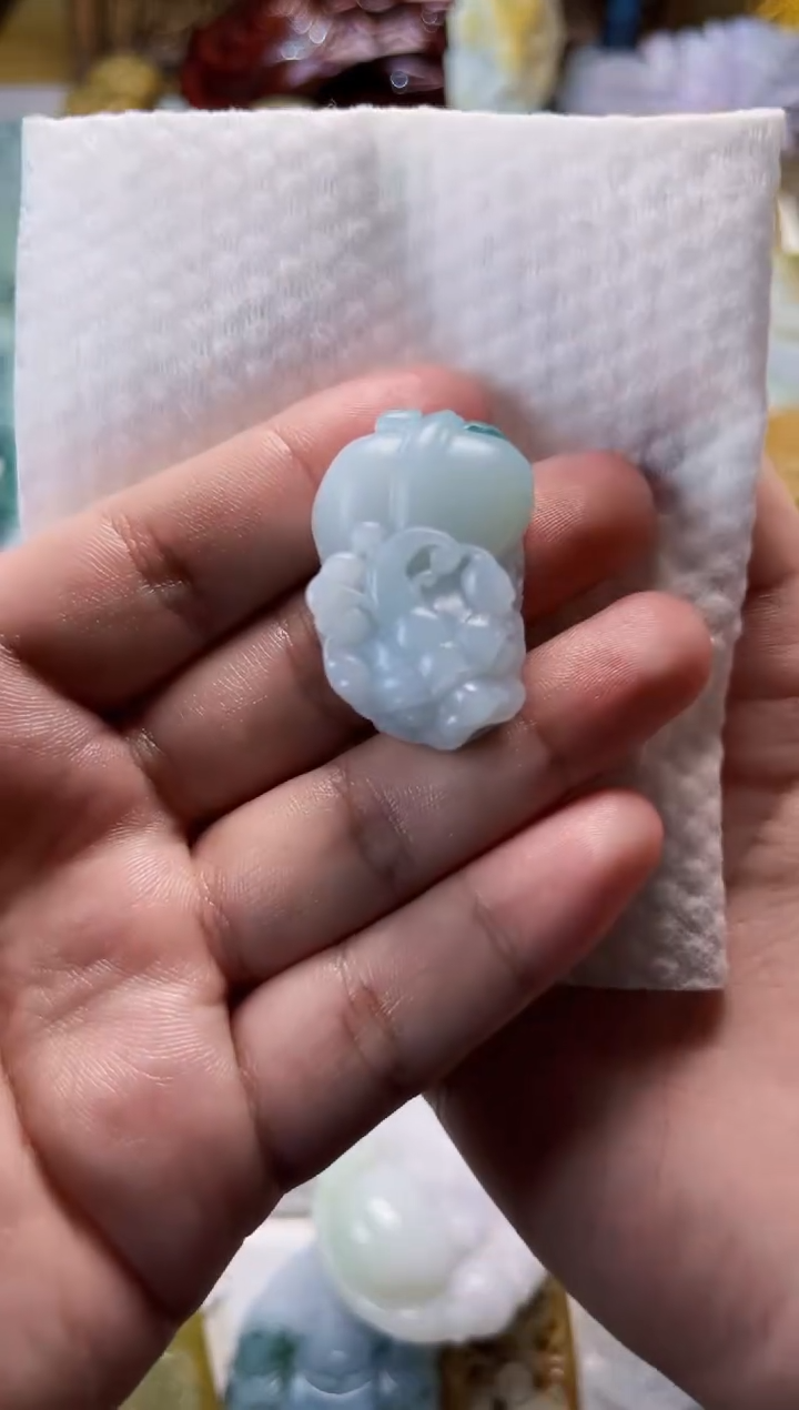 【闪购商品】定制翡翠未镶嵌毛货定制貔貅 不退不换